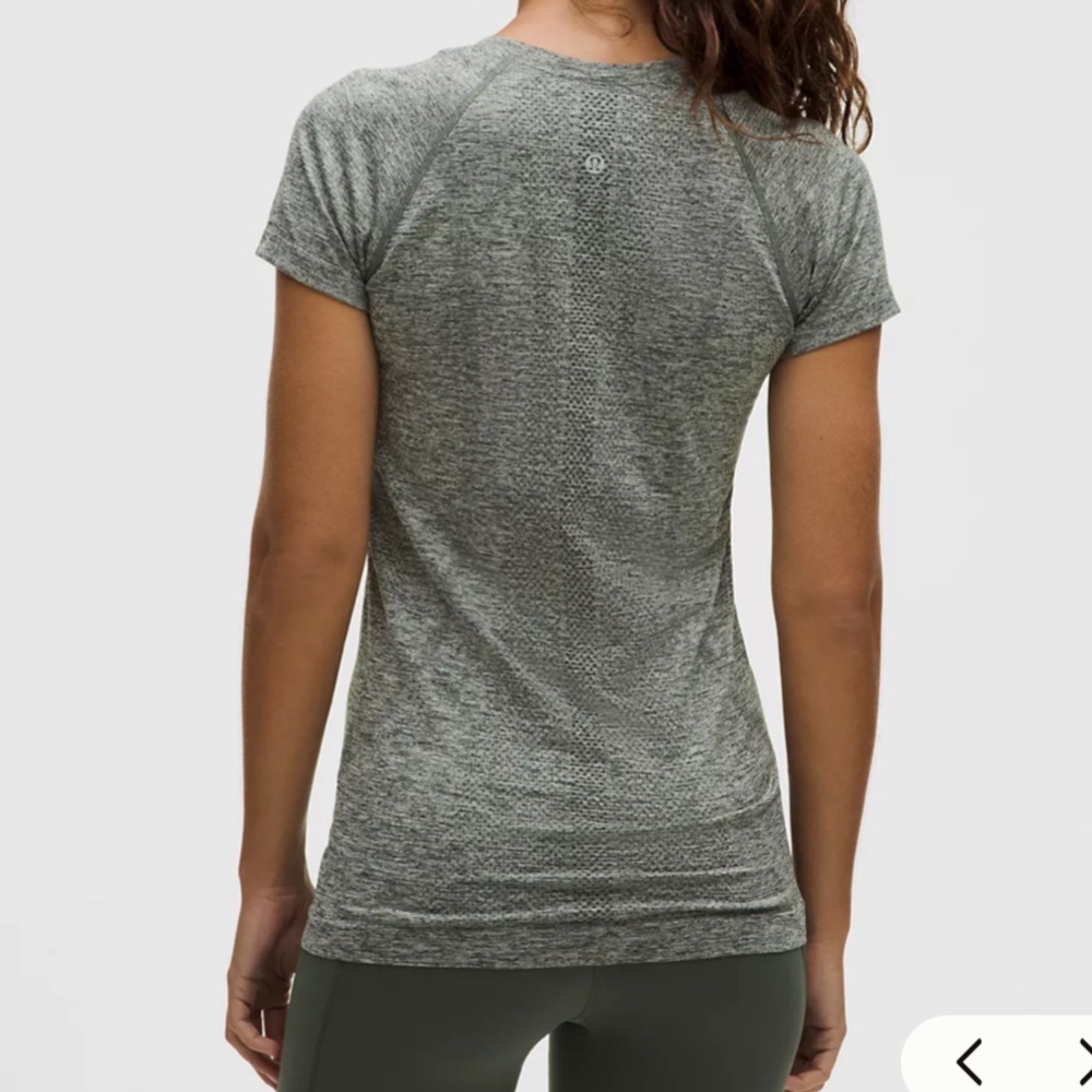 LULULEMON Swiftly Tech Gray Short Sleeve Women's Tee - Picture 4 of 11